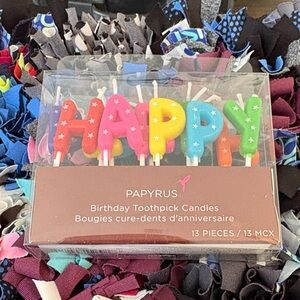 🆕Papyrus “Happy Birthday” Candles